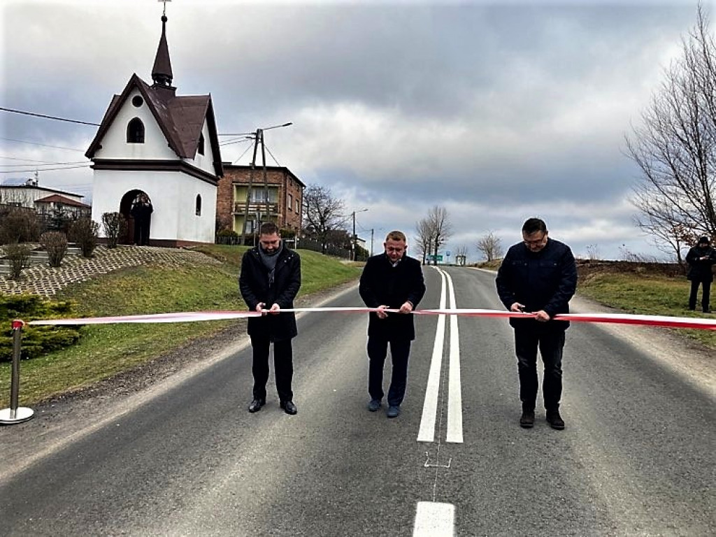 Droga Woźniki-Lubsza po przebudowie
