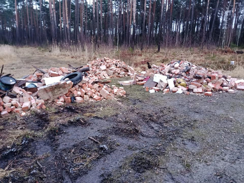 Lubliniec. Kto zostawił gruz w lesie? Trzy wysypiska