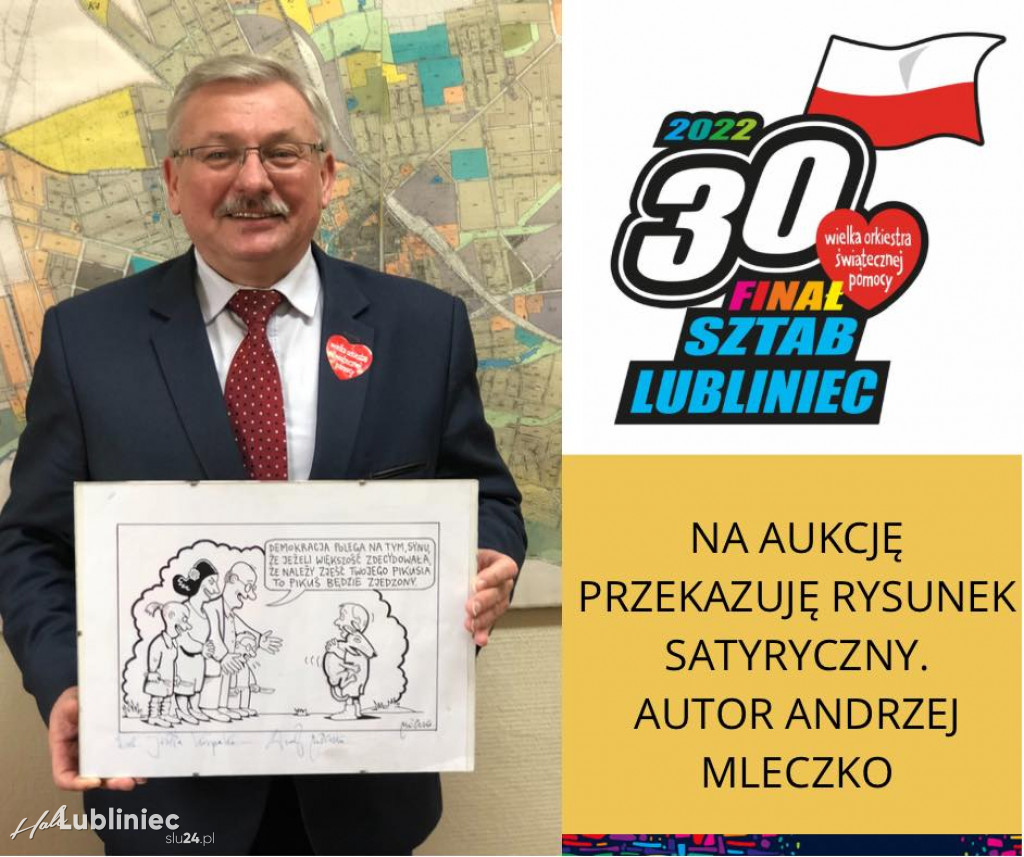 Lubliniec: władze przekazały upominki na WOŚP