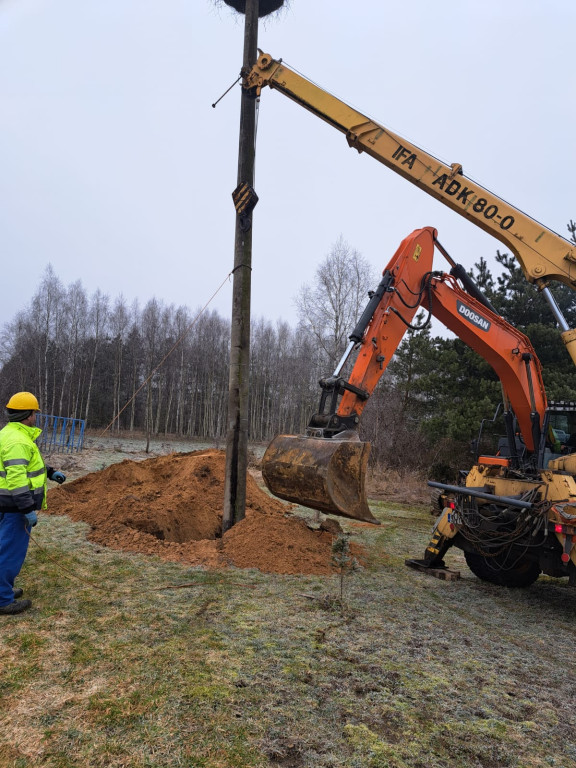Psary. Nowe lęgowisko dla bocianów [FOTO]