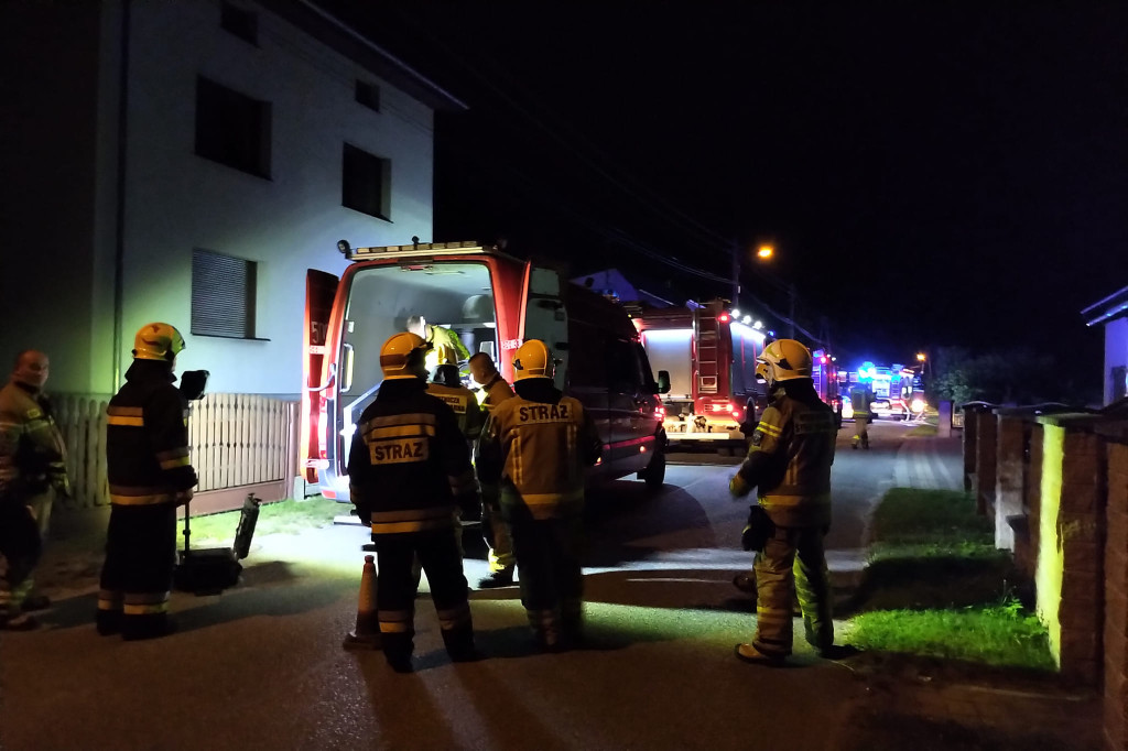 Rusinowice. Nocny pożar budynku gospodarczego [FOTO]