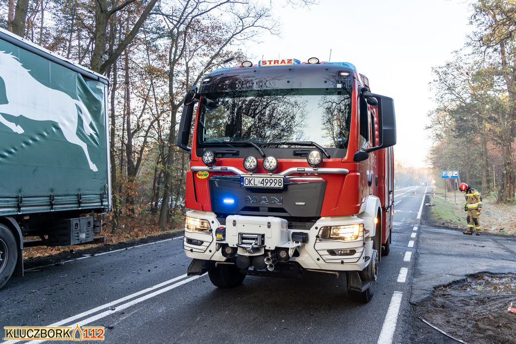 Śmiertelny wypadek na DK 11 [ZDJĘCIA]