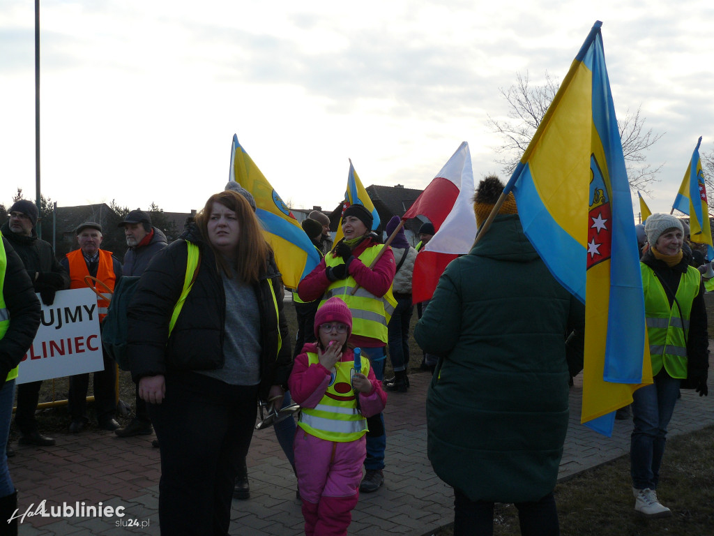 Lubliniec. Protest w sprawie S11 na DK 11