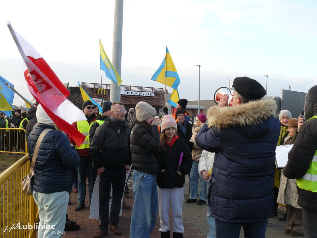 Lubliniec. Protest w sprawie S11 na DK 11