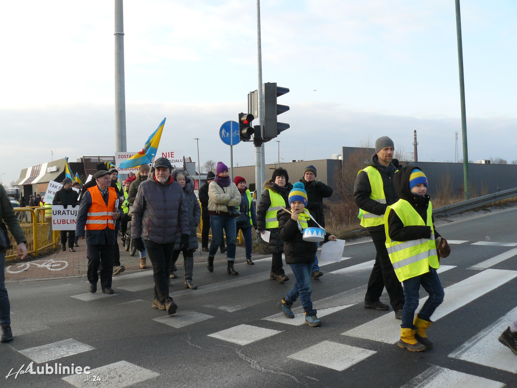 Lubliniec. Protest w sprawie S11 na DK 11