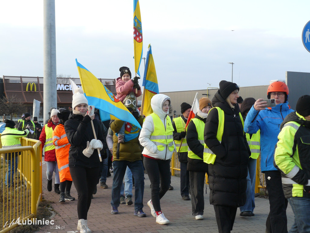 Lubliniec. Protest w sprawie S11 na DK 11