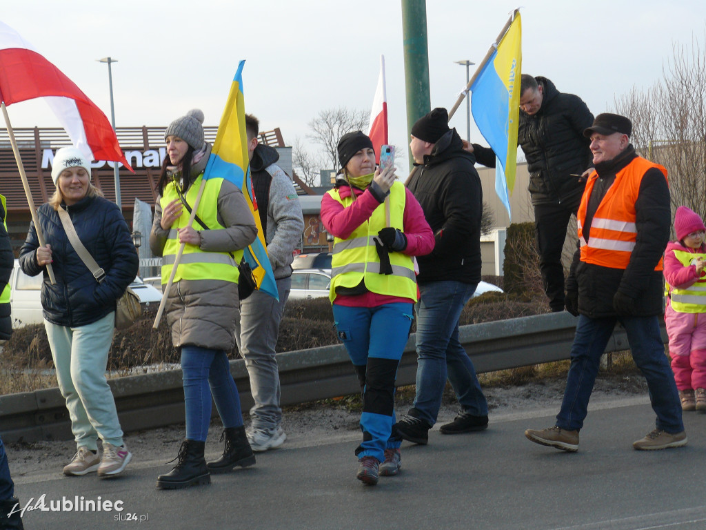 Lubliniec. Protest w sprawie S11 na DK 11