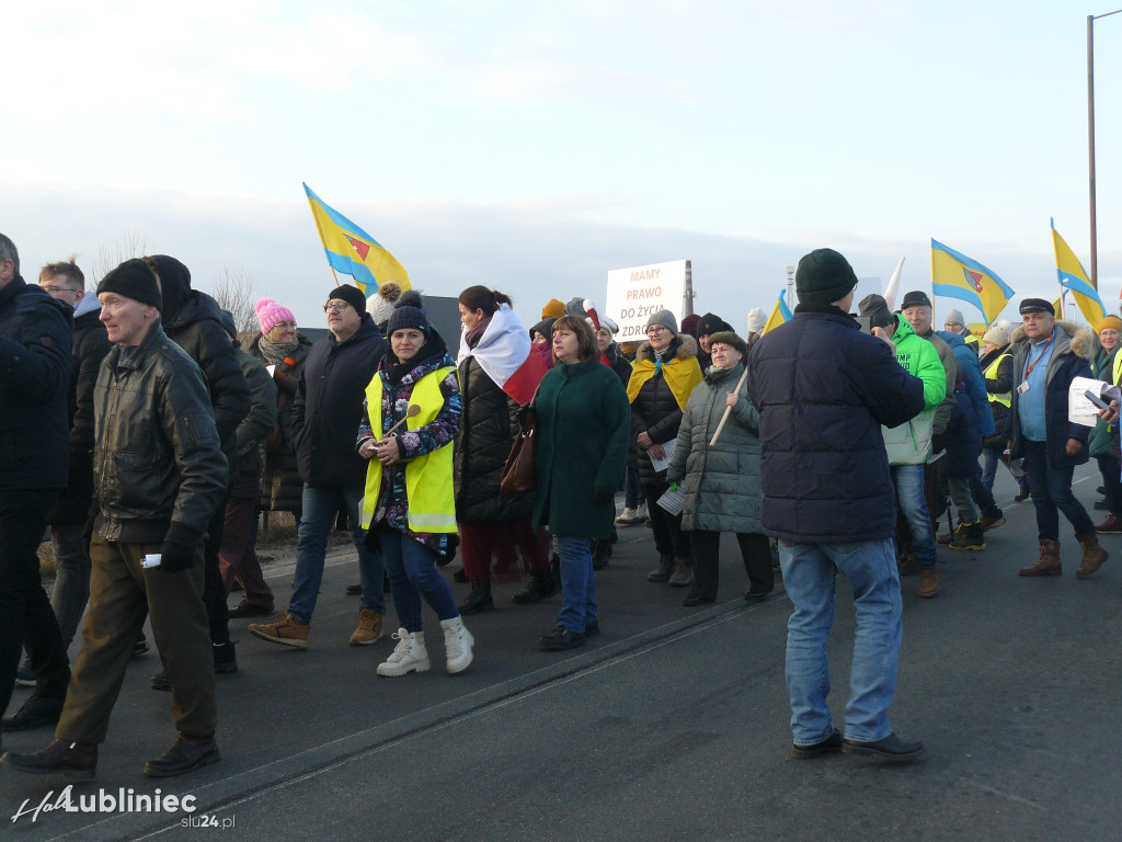 Lubliniec. Protest w sprawie S11 na DK 11