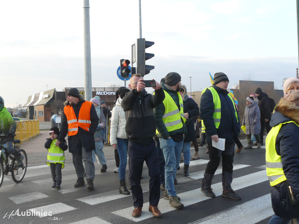 Lubliniec. Protest w sprawie S11 na DK 11