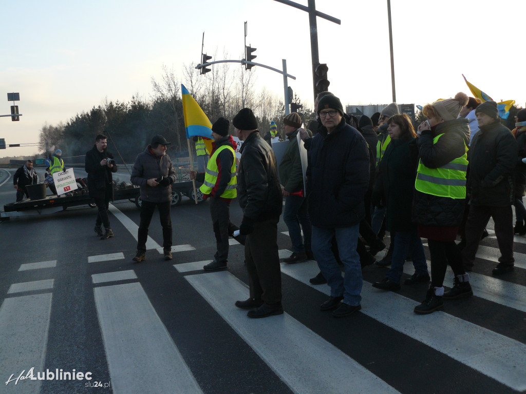 Lubliniec. Protest w sprawie S11 na DK 11