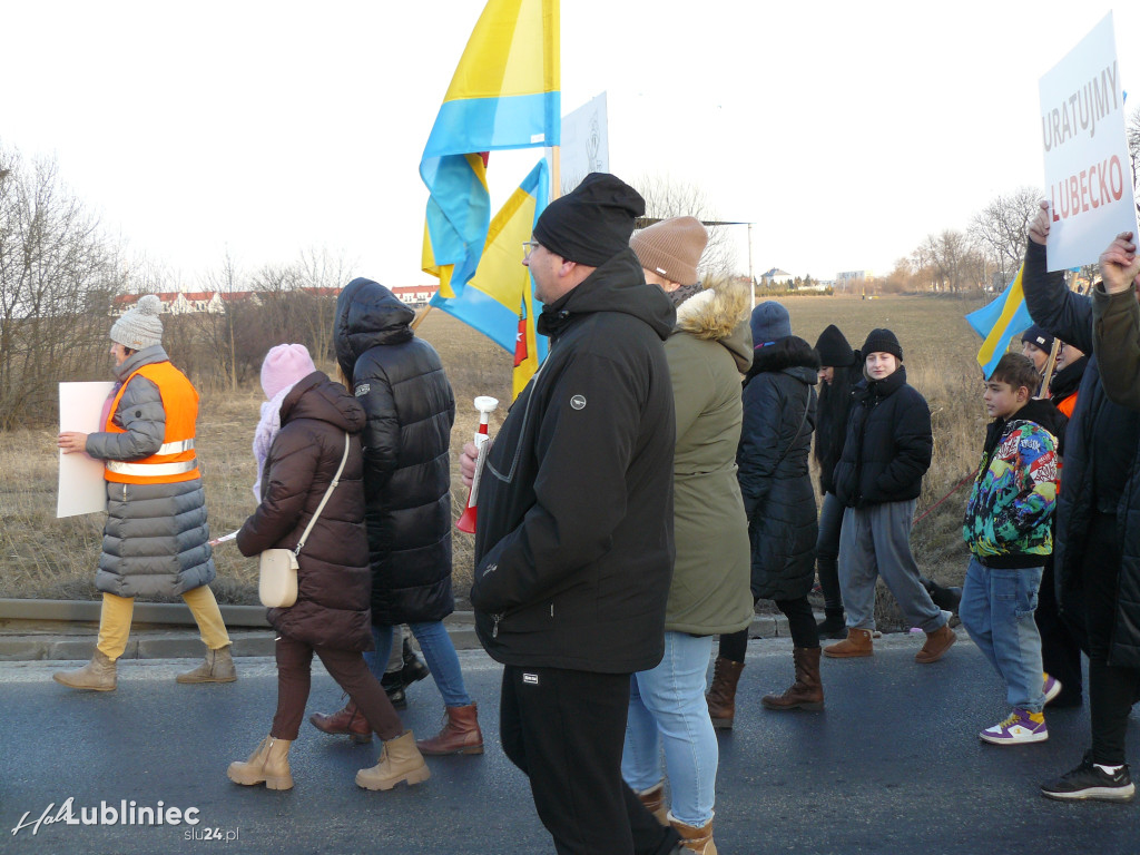 Lubliniec. Protest w sprawie S11 na DK 11