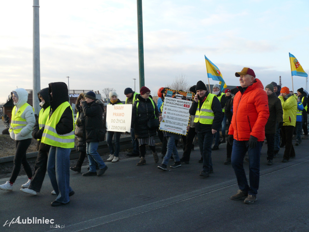 Lubliniec. Protest w sprawie S11 na DK 11