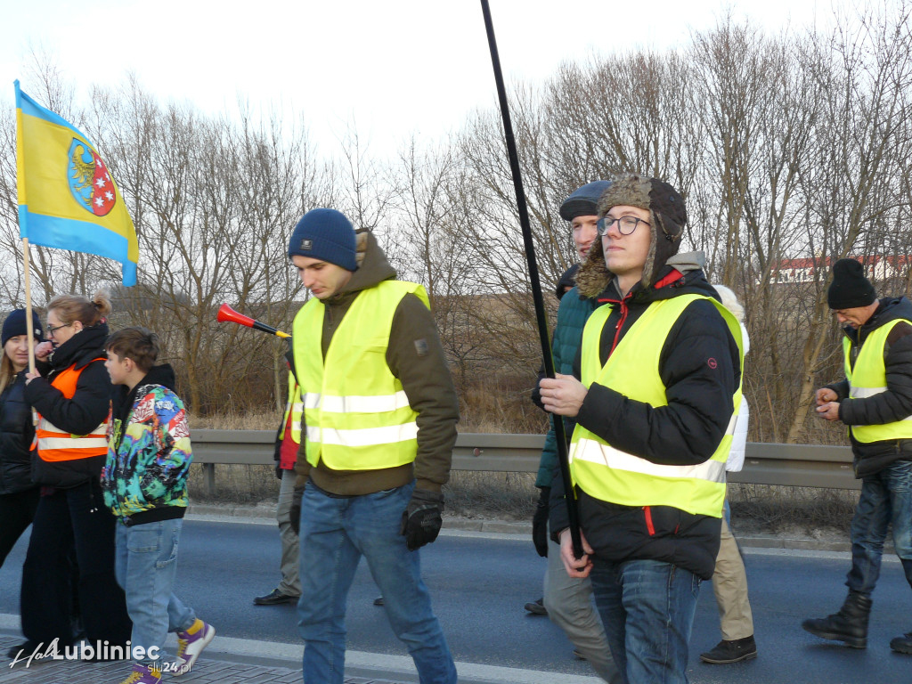 Lubliniec. Protest w sprawie S11 na DK 11