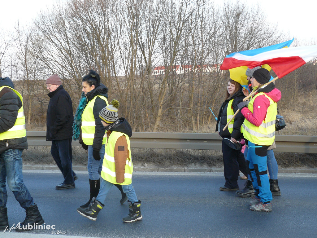 Lubliniec. Protest w sprawie S11 na DK 11