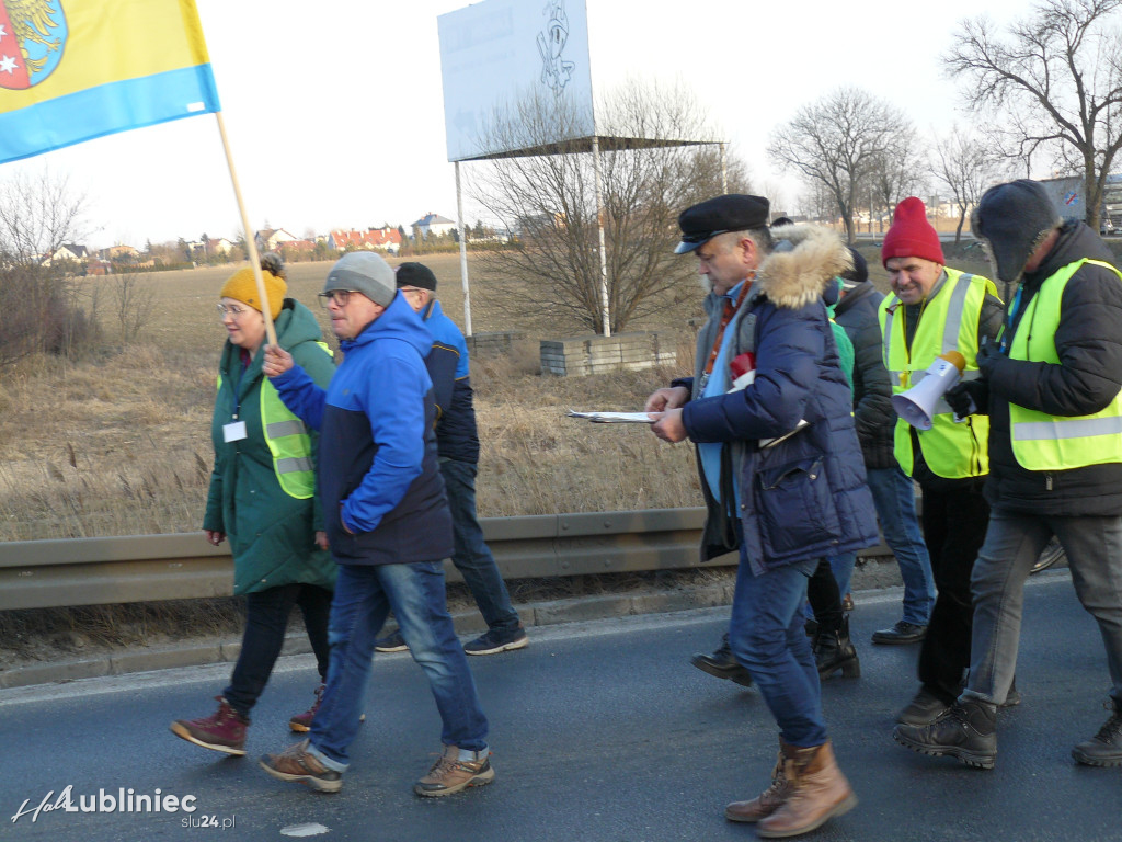 Lubliniec. Protest w sprawie S11 na DK 11