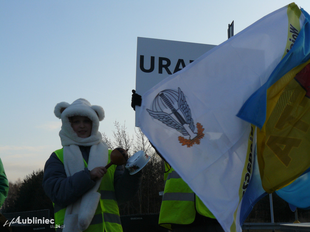 Lubliniec. Protest w sprawie S11 na DK 11