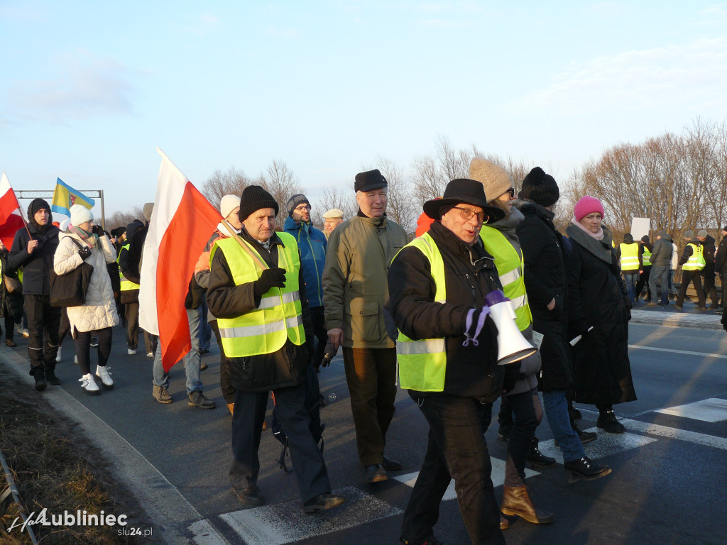 Lubliniec. Protest w sprawie S11 na DK 11