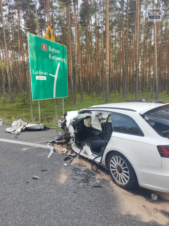 Lubliniec. Wypadek, poszkodowana kobieta w ciąży