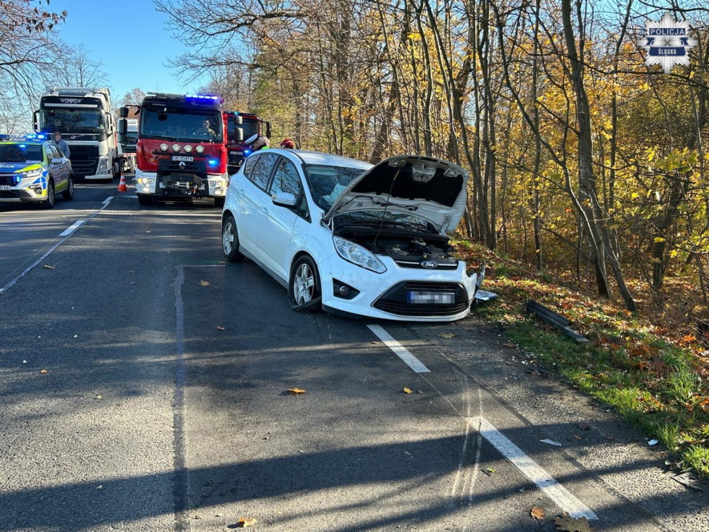 Wypadek na drodze krajowej
