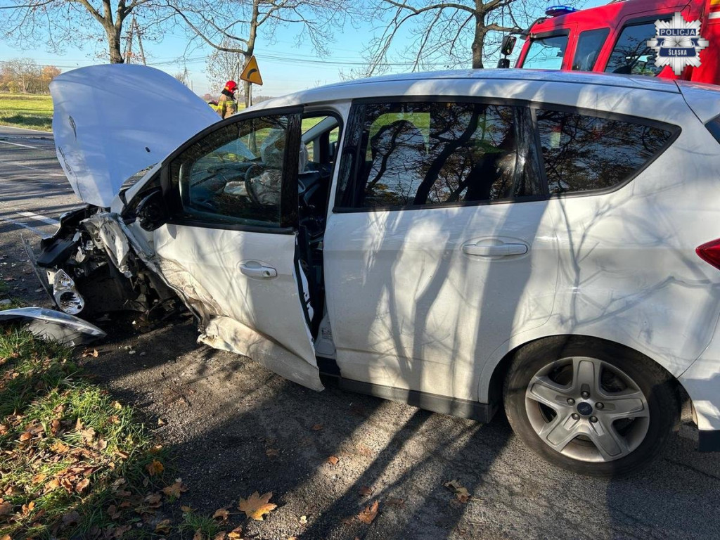 Wypadek na drodze krajowej