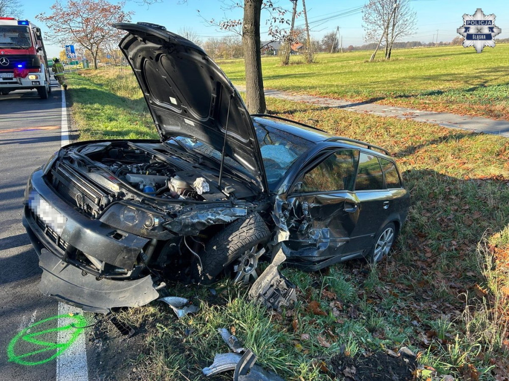 Wypadek na drodze krajowej