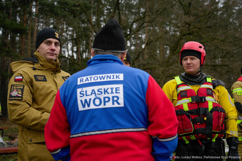 Ratownictwo lodowe. Akcje w Koszęcinie