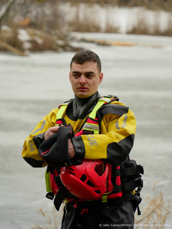 Ratownictwo lodowe. Akcje w Koszęcinie