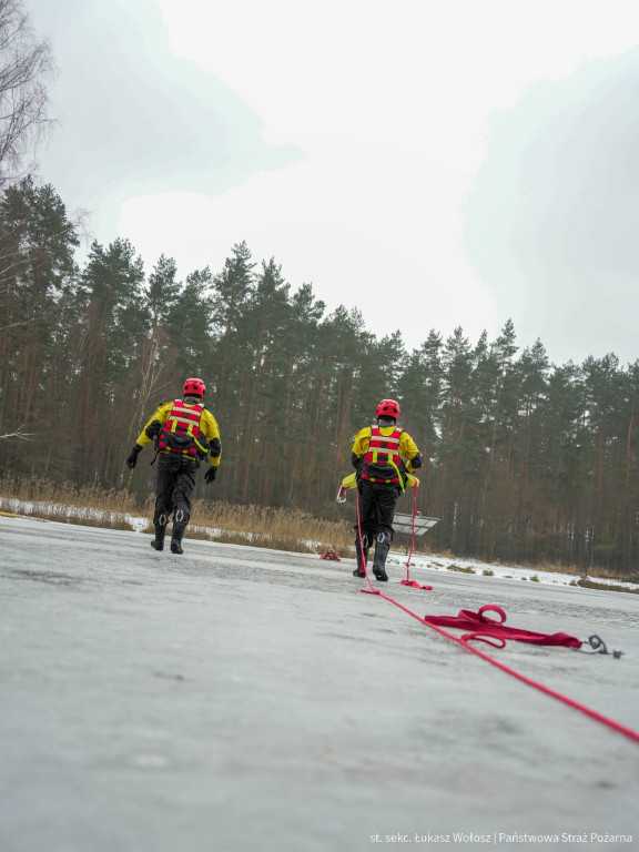 Ratownictwo lodowe. Akcje w Koszęcinie