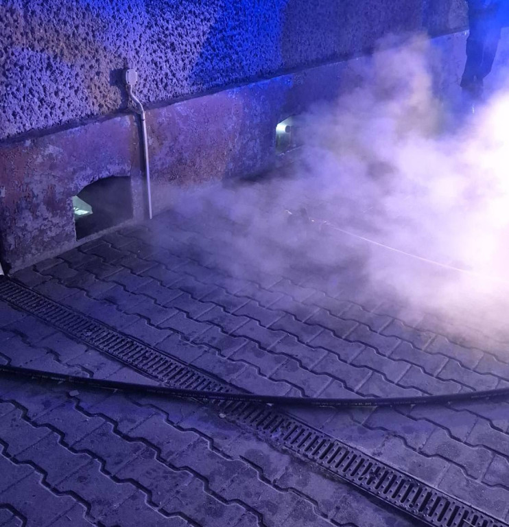 Powiat lubliniecki. Pożar w piwnicy