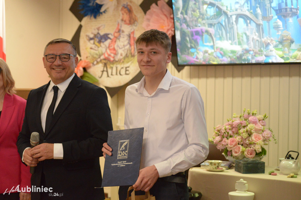 Pożegnanie maturzystów w ZSOT w Lublińcu