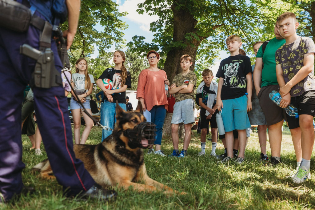 Koszęcin. Mundurowi zapewnili dzieciom zabawę