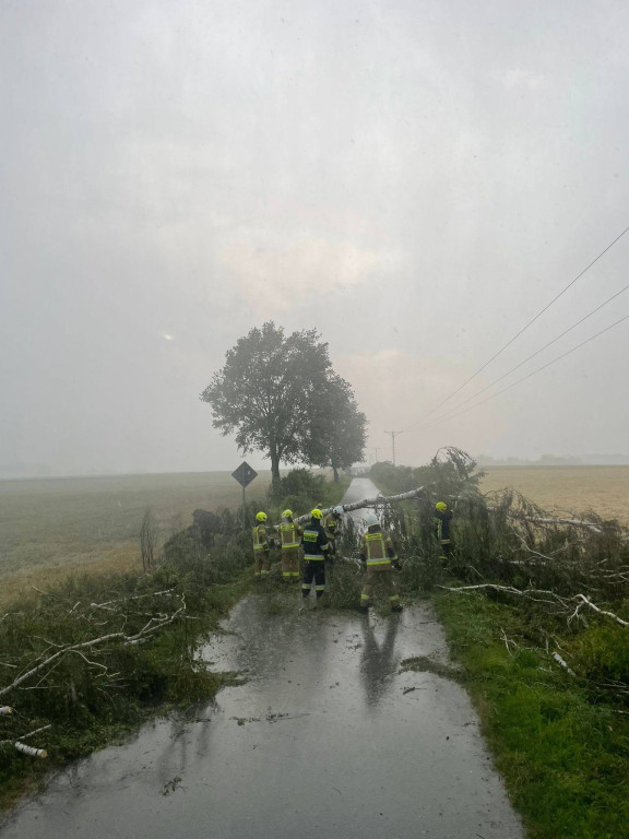 Piorun uderzył w dom, ponad 20 burzowych wyjazdów