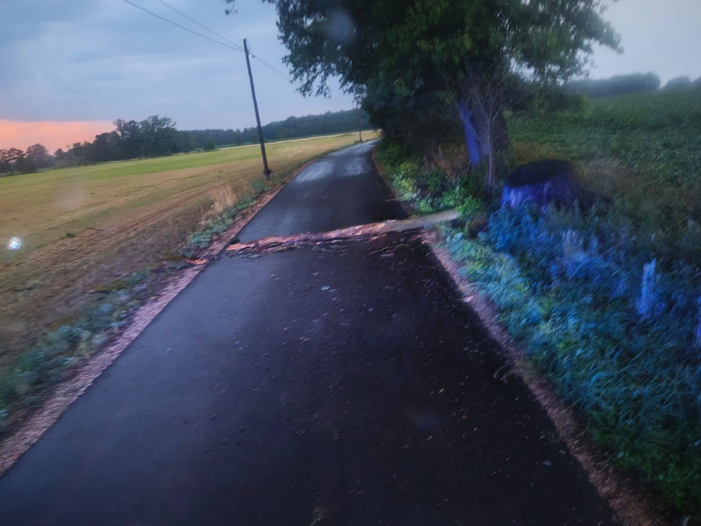 Piorun uderzył w dom, ponad 20 burzowych wyjazdów