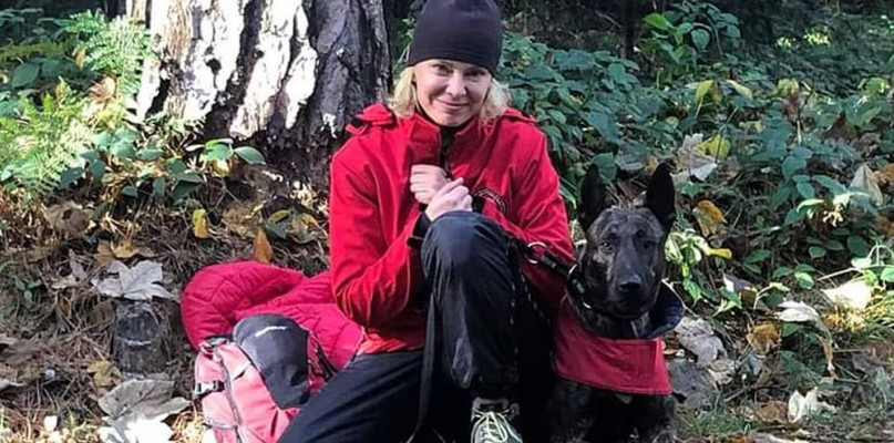 Joanna Chruślicka i Ali . Zdjęcia: OSP GPR Solarnia