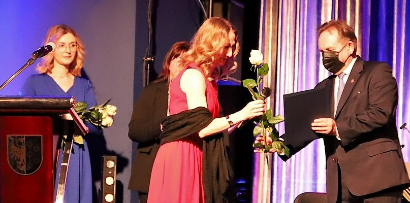 Lubliniec. Nagrody wręczył burmistrz Edward Maniura. Fot. Monika Breguła