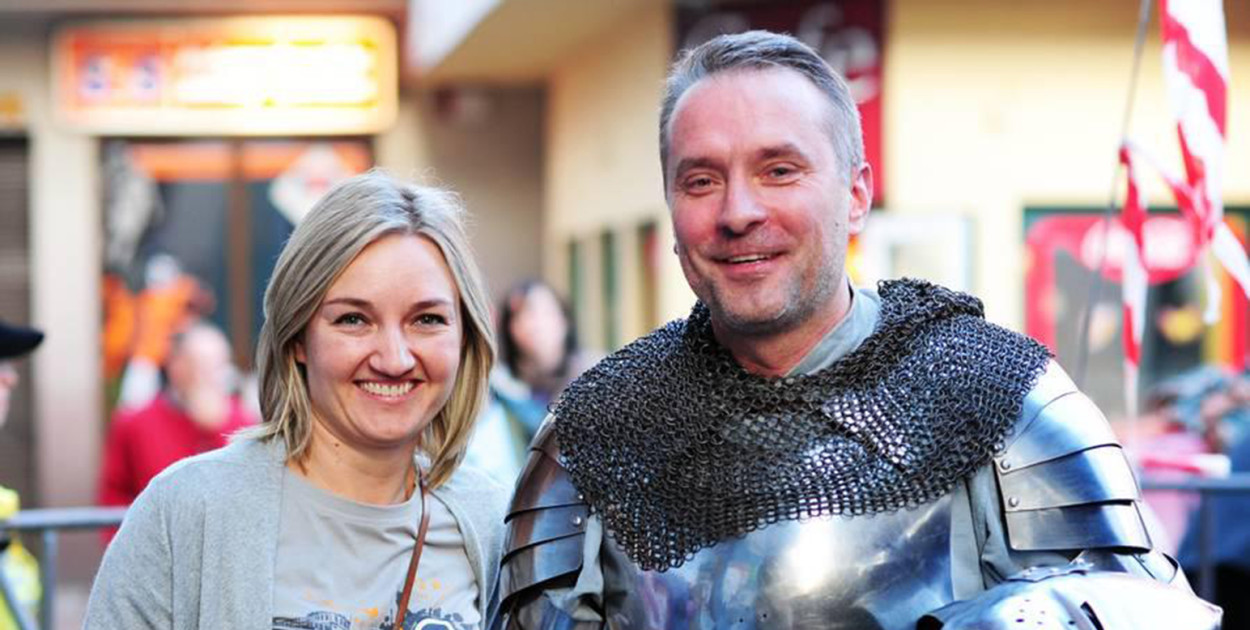 Zbigniew Seniów w 2012 r. z Agatą Woźniak-Rybką. Fot. Archiwum Z. Seniówa