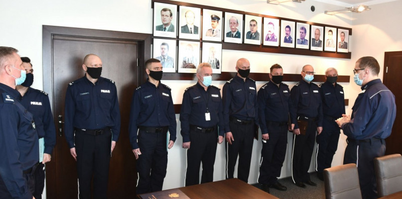 Wśród policjantów, którzy zmianiają stanowiska jest  mł. insp. Dariusz Kiedrzyn, dotychczasowy szef policji w Lublińcu. Fot. Archiwum policji
