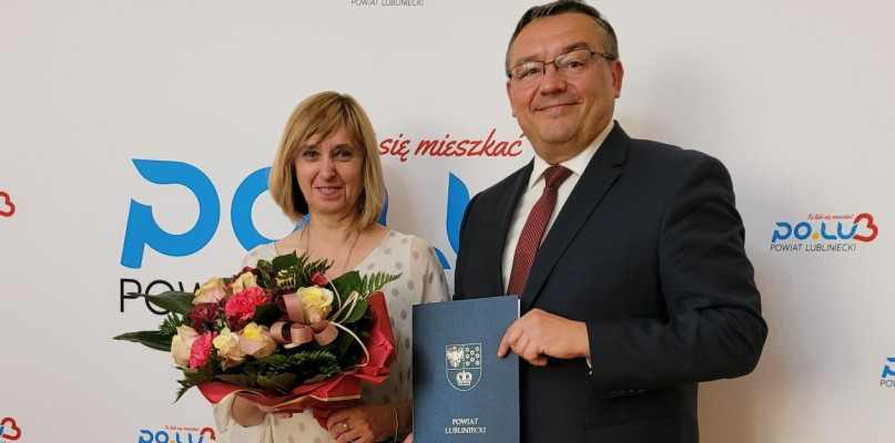 Barbara Kemska-Guga została dyrektorem Centrum Kształcenia Zawodowego i Ustawicznego w Lublińcu. Zastąpi Katarzynę Dworok. Fot. Archiwum starostwa 