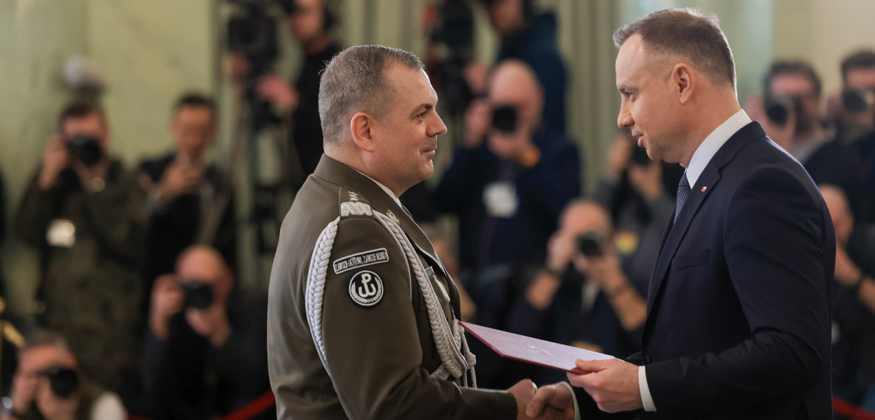  Andrzej Duda mianował gen. broni Wiesława Kukułę Dowódcą Generalnym Rodzajów Sił Zbrojnych. Fot. Grzegorz Jakubowski/KPRP