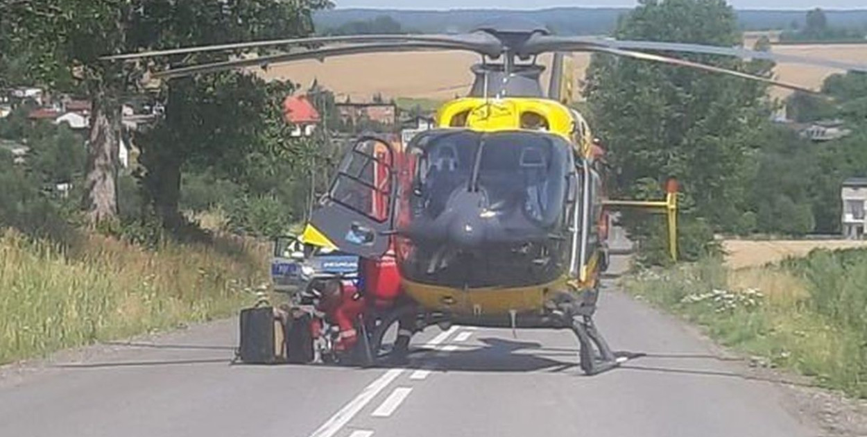 Śmiertelny wypadek w Woźnikach. Fot. Archiwum policji