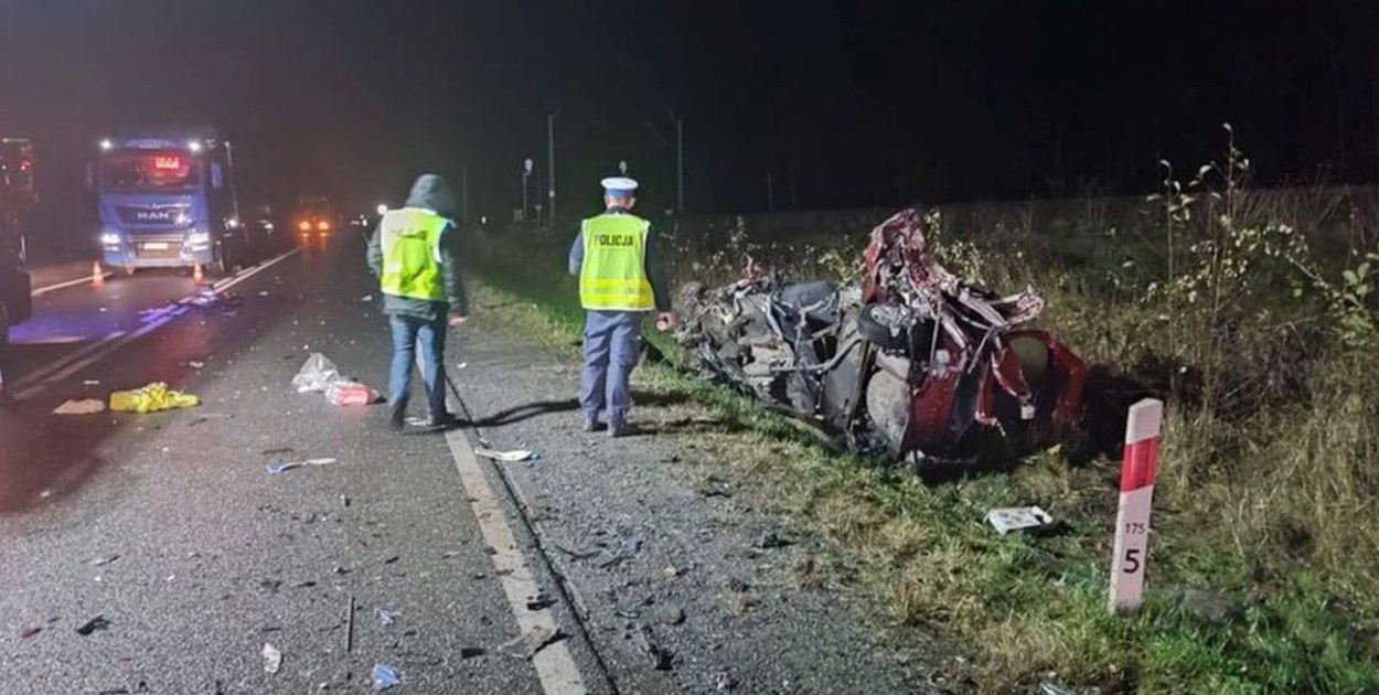 Do jednego ze śmiertelnych wypadków doszło w listopadzie w Herbach. Fot. Archiwum policji