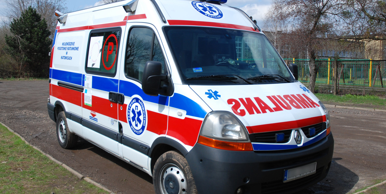 Ratownicy medyczni zabrali 89-latka do szpitala. Fot. Archiwum Halo Lubliniec