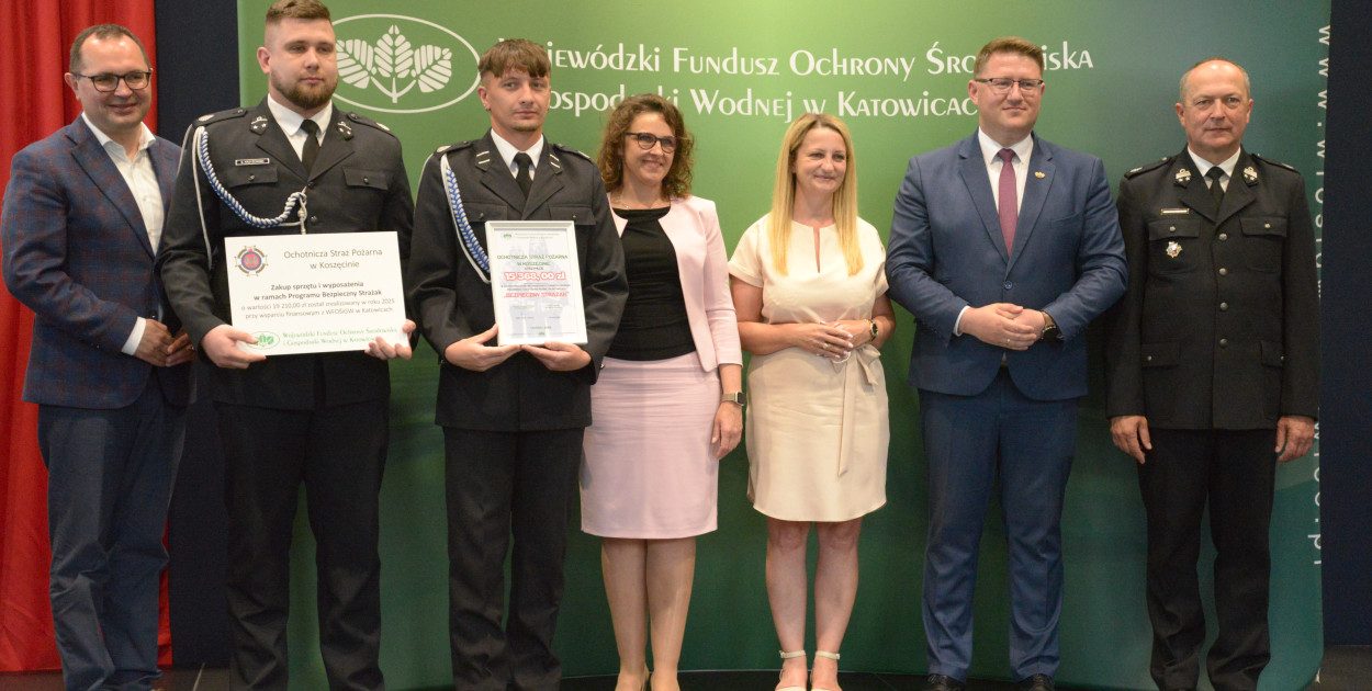 Rozstrzygnięto program Bezpieczny Strażak, który realizuje Wojewódzki Fundusz Ochrony Środowiska i Gospodarki Wodnej w Katowicach. Z powiatu lublinieckiego nagrodzono 10 jednostek OSP. Fot. Jarosław Myśliwski