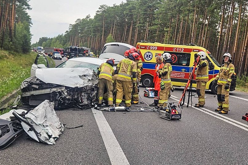 Lubliniec. Wypadek, poszkodowana kobieta w ciąży