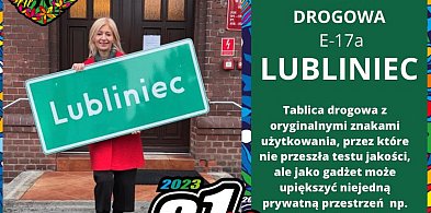 WOŚP, Lubliniec. Obiad z burmistrzem i tablica drogowa na własność-2605