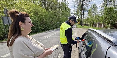 Powiat lubliniecki. Policjanci i urzędnicy na drogach-10347