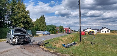 Tragiczny wypadek w Sadowie. Nie żyje 37-letni motocyklista-11001
