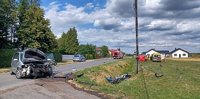 Tragiczny wypadek w Sadowie. Nie żyje 37-letni motocyklista-11001