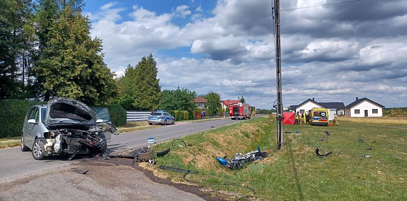 Tragiczny wypadek w Sadowie. Nie żyje 37-letni motocyklista - 11001