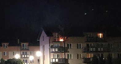Lubliniec. Pożar i bohater na czterech łapach-11428